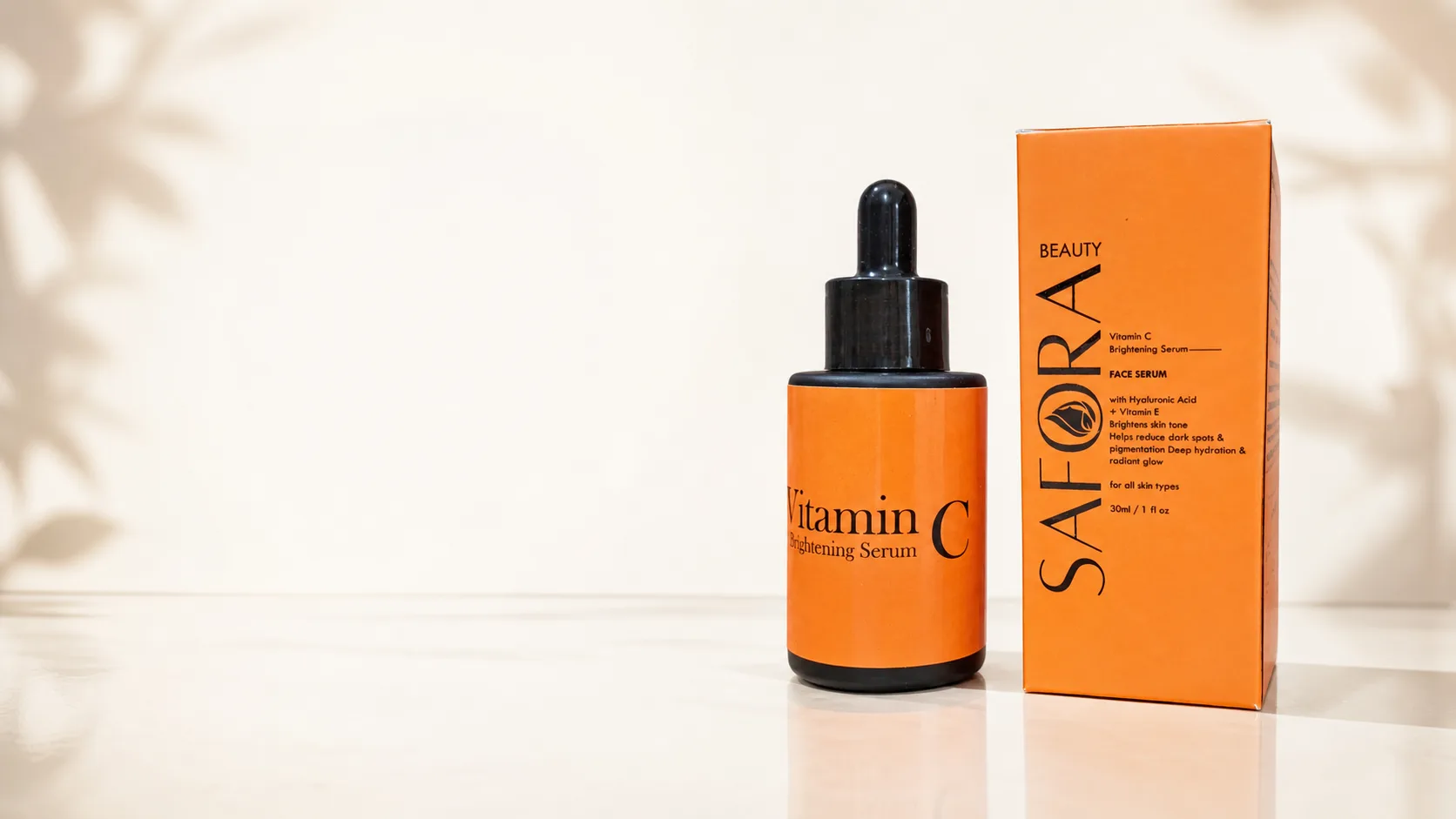 Safora Vitamin C Brightening Serum bottle and box